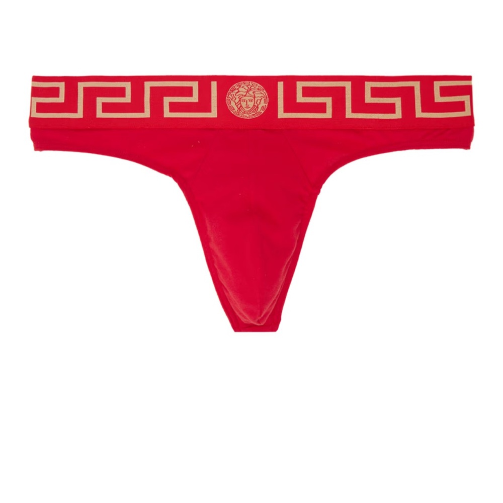 Brand new VERSACE UNDERWEAR
Red Greca Border Thong